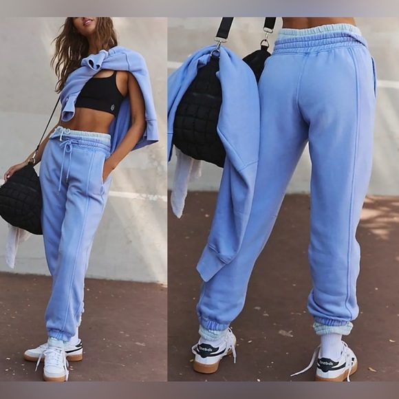 NWT Free People FP Movement Sprint To The Finish Pants - Blueberry - XL
